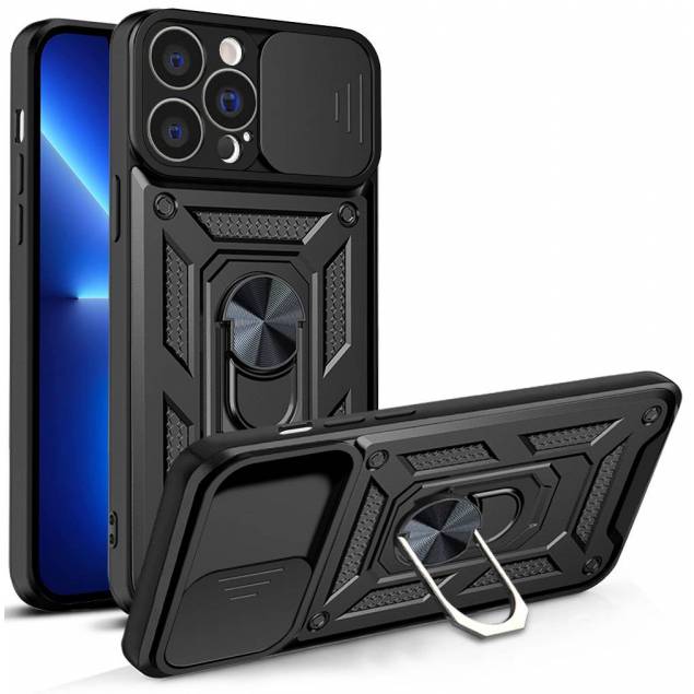 Hybrid Armor Camshield cover til iPhone 13 Pro