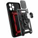 Hybrid Armor Camshieldcover til iPhone 13 Pro Max med kamera-cover i sort