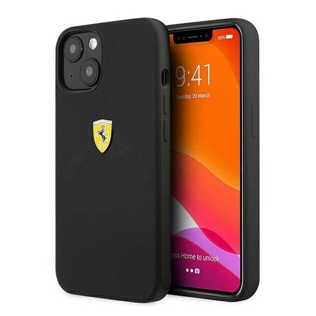 Ferrari iPhone 13 mini sort hardcase silikone