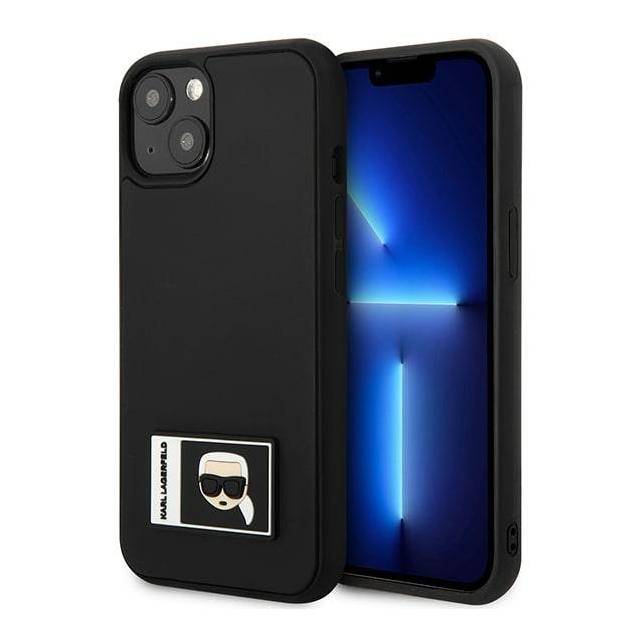 Karl Lagerfeld iPhone 13 sort hardcase Ikonik Patch