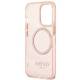 Guess Guld Kant Translucent MagSafe Cover til iPhone 13 Pro Max - pink