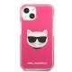 Karl Lagerfeld Choupette cover til iPhone 13 - fuchsia