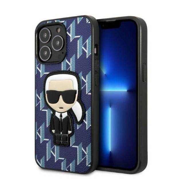 Karl Lagerfeld iPhone 13 Pro / 13 hardcase blå Monogram Ikonik Patch