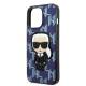 Karl Lagerfeld iPhone 13 Pro / 13 hardcase blå Monogram Ikonik Patch