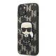 Karl Lagerfeld iPhone 13 hardcase sort Monogram Ikonik Patch