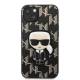 Karl Lagerfeld iPhone 13 hardcase sort Monogram Ikonik Patch