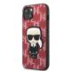 Karl Lagerfeld iPhone 13 mini hardcase rød Monogram Ikonik Patch