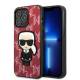 Karl Lagerfeld iPhone 13 Pro Max hardcase rød Monogram Ikonik Patch