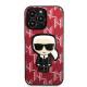 Karl Lagerfeld iPhone 13 Pro Max hardcase rød Monogram Ikonik Patch