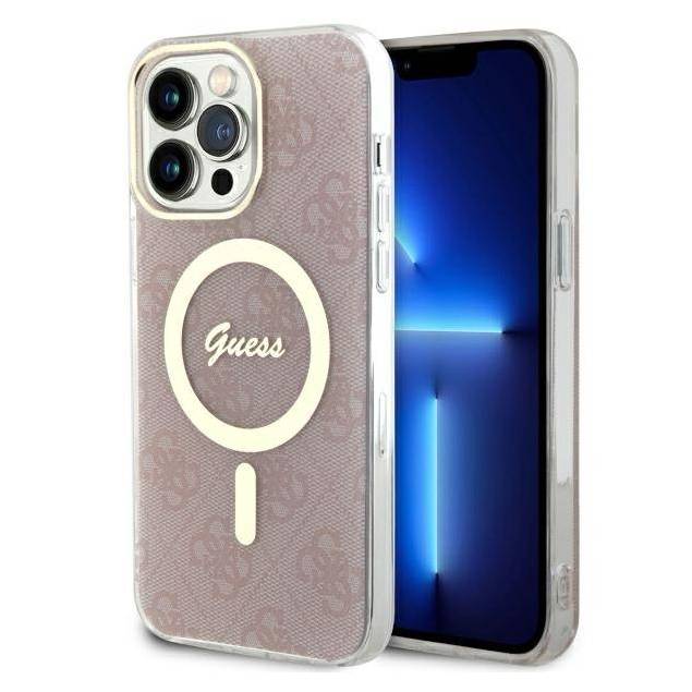 Guess iPhone 13 Pro Max pink hardcase 4G MagSafe