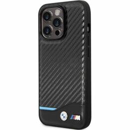  Case BMW iPhone 13 Pro / 13 sort hardcase læder Carbon