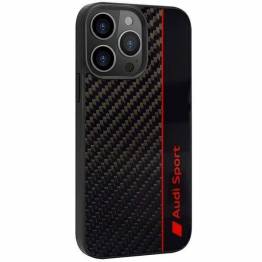  Audi Carbon Fiber Stripe iPhone 13 Pro Max sort hardcase