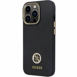  Guess cover til iPhone 13 Pro / 13 - sort silikone logo strass 4G