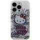 Hello Kitty IML Kitty On Bricks Graffiti cover til iPhone 13 Pro / 13 - hvid