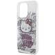 Hello Kitty IML Kitty On Bricks Graffiti cover til iPhone 13 Pro / 13 - hvid