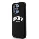 DKNY Flydende Silikone Hvid Trykt Logo MagSafe Cover til iPhone 13 Pro / 13 - Sort