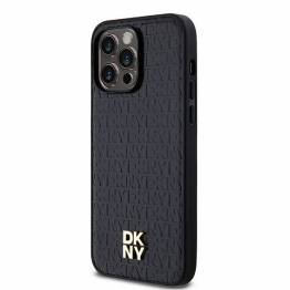  DKNY Lædermønster MagSafe Cover til iPhone 13 Pro / 13 - Sort