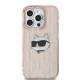 Karl Lagerfeld IML Choupette Head- og monogram cover til iPhone 13 Pro Max - pink