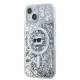 Karl Lagerfeld Liquid Glitter Choupette Head MagSafe cover til iPhone 13 - transparent