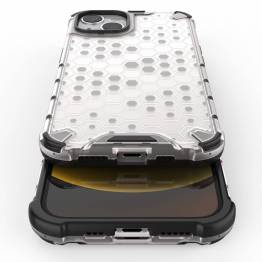  Honeycomb cover med TPU-bumper til iPhone 13 rød