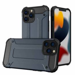 Hybrid Armor Tough Rugged Cover til iPhone 13 Pro blå