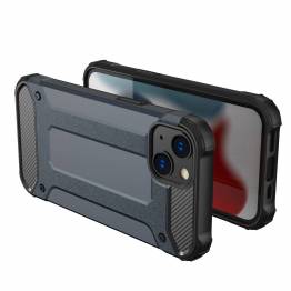  Hybrid armor Tough Rugged Cover til iPhone 13 mini i sølv