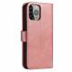 Elegant bookcase cover med klap og kickstand til iPhone 13 Pro pink