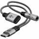 Goobay USB-C til Mini jack 3.5mm hun og USB-C hun - 60W - 17cm