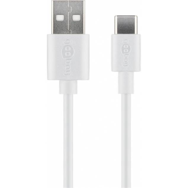 GooBay USB-C til USB 2.0 kabel - 2 meter - Hvid