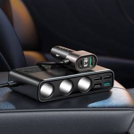  Joyroom 9-port 154W biloplader 5x USB-A / 1x USB-C PD 3 x cigaret-indgange