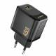 Dudao 45W GaN USB-C oplader - sort