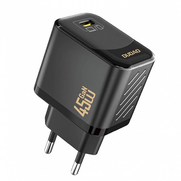 Dudao 45W GaN USB-C oplader - sort