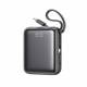 Joyroom powerbank med USB-C kabel - 10.000mAh - 22.5W PD - Sort