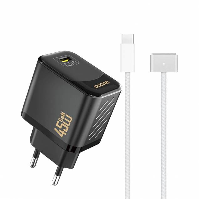 Dudao 45W GaN USB-C oplader - sort Dudao 45W GaN USB-C oplader - sort