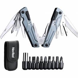 NexTool Sailor Pro multitool 14-i-1 med 9 bits - Blå