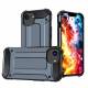 Ekstra beskyttende iPhone 16e Hybrid Armor cover - Metalblå/Sort