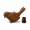 Fugl geocache beholder med rum til bison - 11cm - 3D printet - Brun