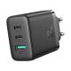 Joyroom 3-port oplader med 2x USB-C og 1x USB-A - QC+PD - 32W