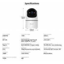  Sonoff CAM Pan-Tilt 2 1080p overvågningskamera