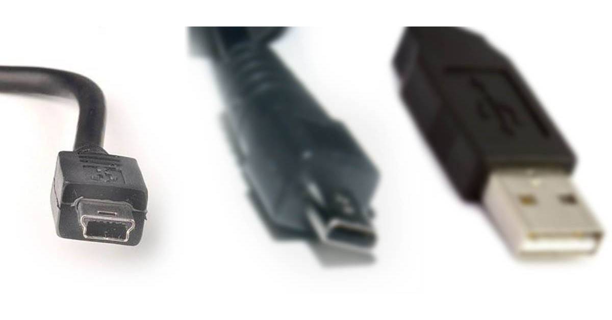 Mini USB stik og kabler -