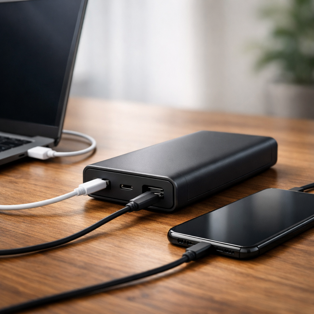 Sådan vælger jeg den rigtige powerbank til laptop, mobil og rejser